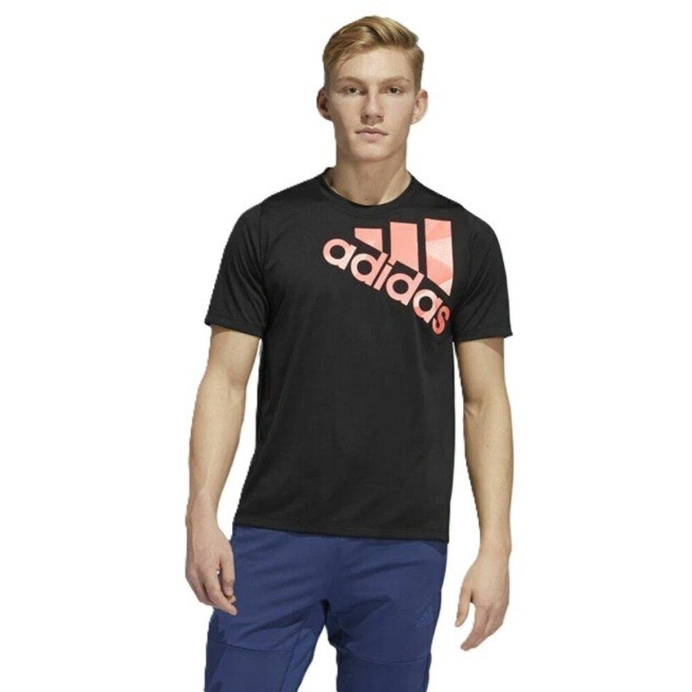 Adidas Mens Training T Shirt Sz Small Black Aeroready Tokyo Badge of Sport NWT